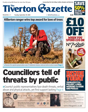 Cover of The Tiverton Gazette