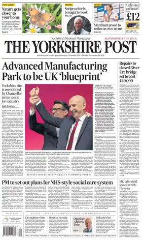 Cover of Yorkshire Post