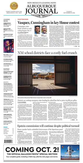 Cover of Albuquerque Journal