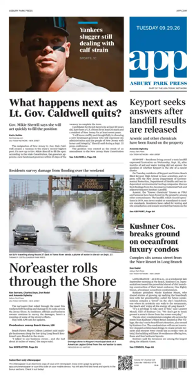 Cover of Asbury Park Press