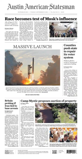 Cover of Austin American-Statesman