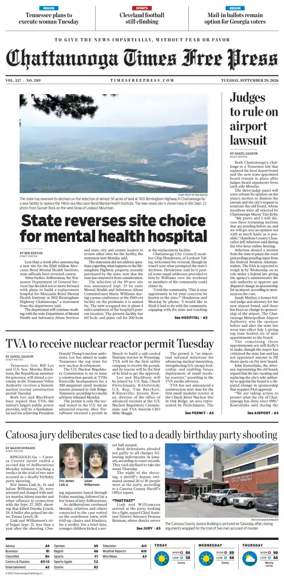 Cover of Chattanooga Times Free Press