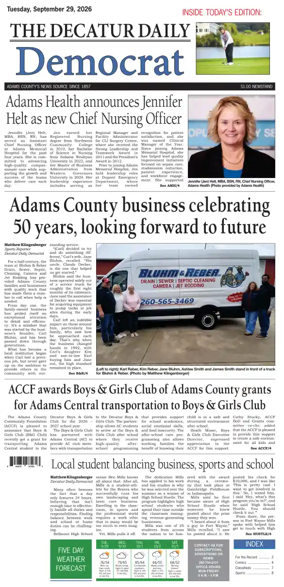 Cover of The Decatur Daily Democrat