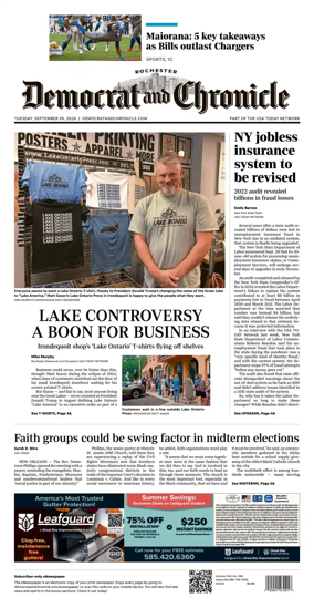 Cover of Democrat and Chronicle
