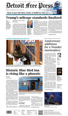 Cover of Detroit Free Press