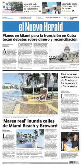 Cover of El Nuevo Herald