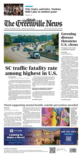 Cover of The Greenville News