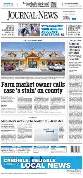 Cover of Hamilton Journal News