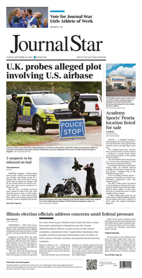 Cover of Journal Star (Peoria)