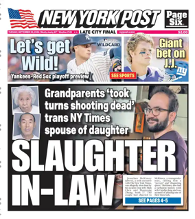 Cover of New York Post