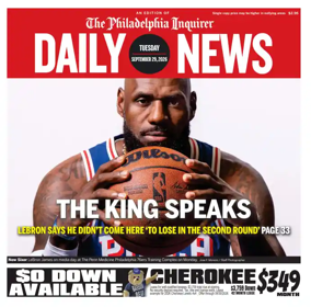 Cover of Philadelphia Daily News