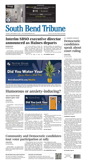 Cover of South Bend Tribune