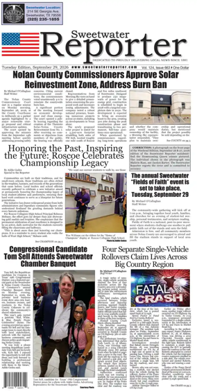 Cover of Sweetwater Reporter