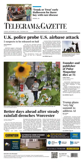 Cover of Telegram & Gazette