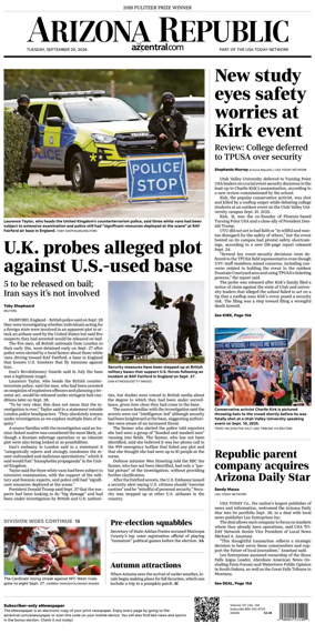Cover of The Arizona Republic
