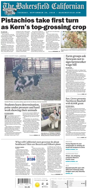 Cover of The Bakersfield Californian