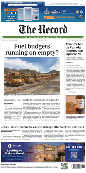 Cover of The Bergen Record