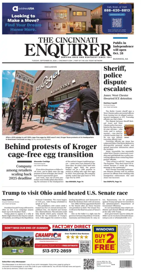 Cover of The Cincinnati Enquirer