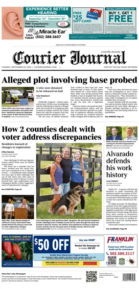 Cover of The Courier-Journal (Louisville)
