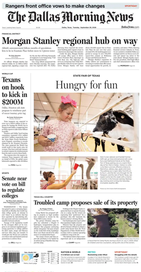 Cover of The Dallas Morning News