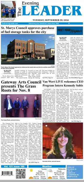 Cover of The Evening Leader