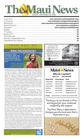 Cover of The Maui News
