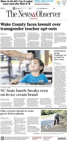 Cover of The News & Observer