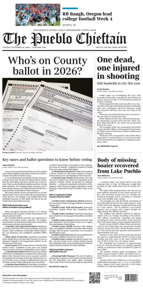 Cover of The Pueblo Chieftain