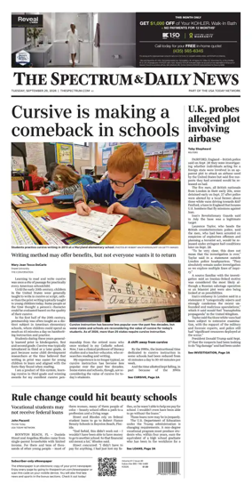 Cover of The Spectrum & Daily News