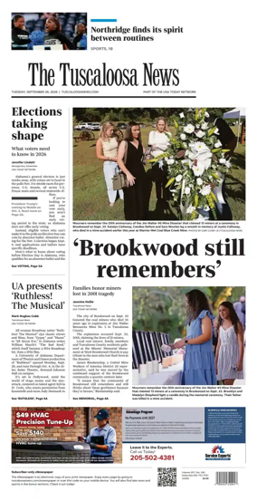 Cover of The Tuscaloosa News