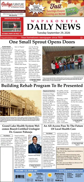 Cover of Wapakoneta Daily News