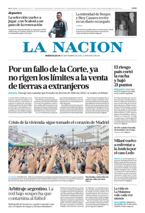 Cover of La Nacion