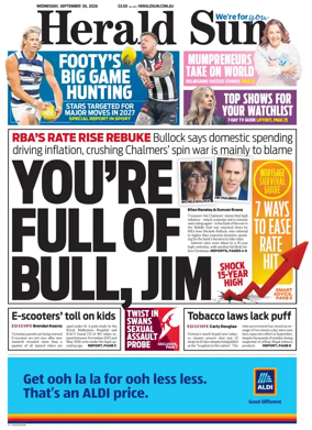 Cover of Herald Sun