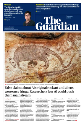 Cover of The Guardian Australia