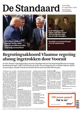 Cover of De Standaard