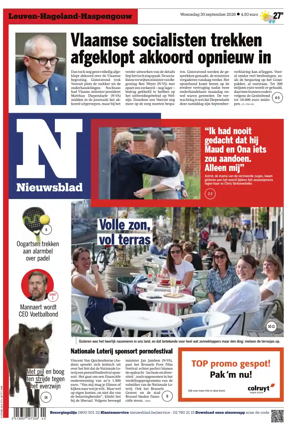 Cover of Het Nieuwsblad