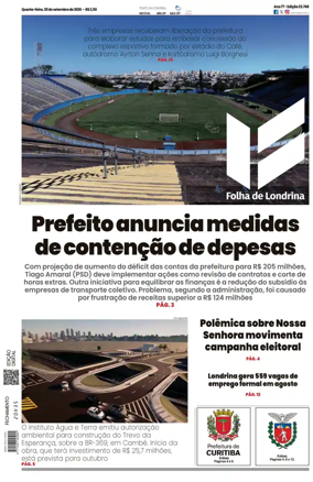 Cover of Folha de Londrina