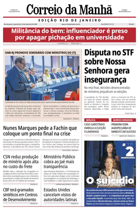 Cover of Jornal Correio da Manha