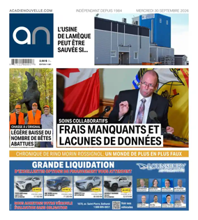 Cover of Acadie Nouvelle