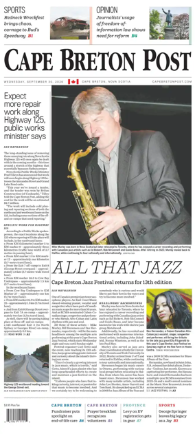 Cover of Cape Breton Post