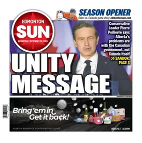 Cover of Edmonton Sun