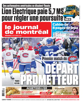 Cover of Le Journal de Montreal