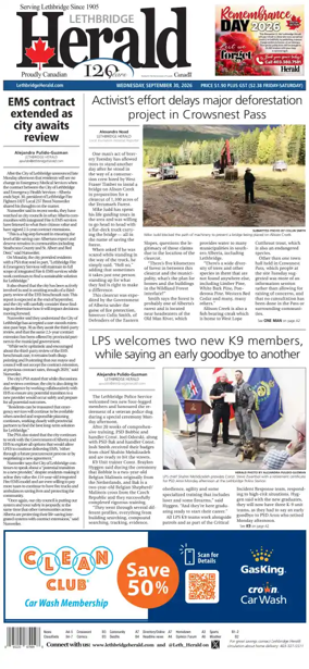 Cover of Lethbridge Herald