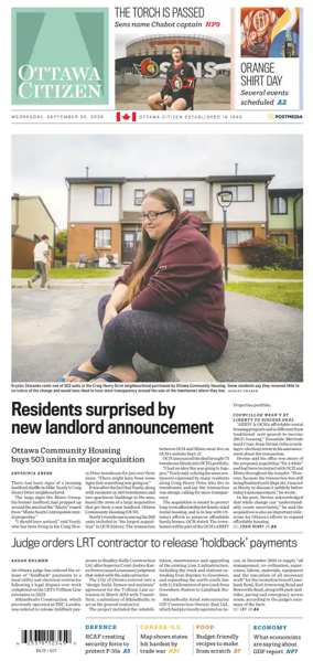 Cover of Ottawa Citizen