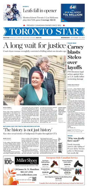 Cover of Toronto Star