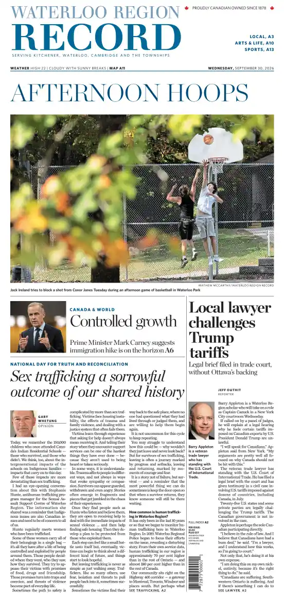 Cover of Waterloo Region Record