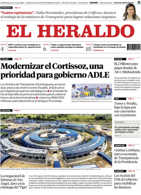 Cover of El Heraldo (Colombia)