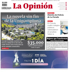 Cover of La Opinion
