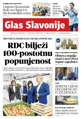 Cover of Glas Slavonije