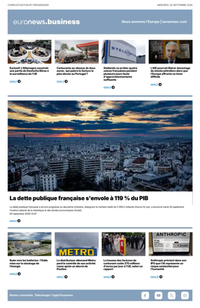 Cover of Euronews Business (French)